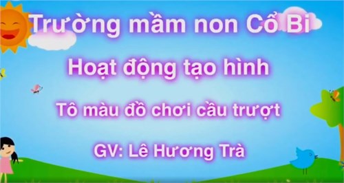 Tô màu đồ chơi cầu trượt - MGB